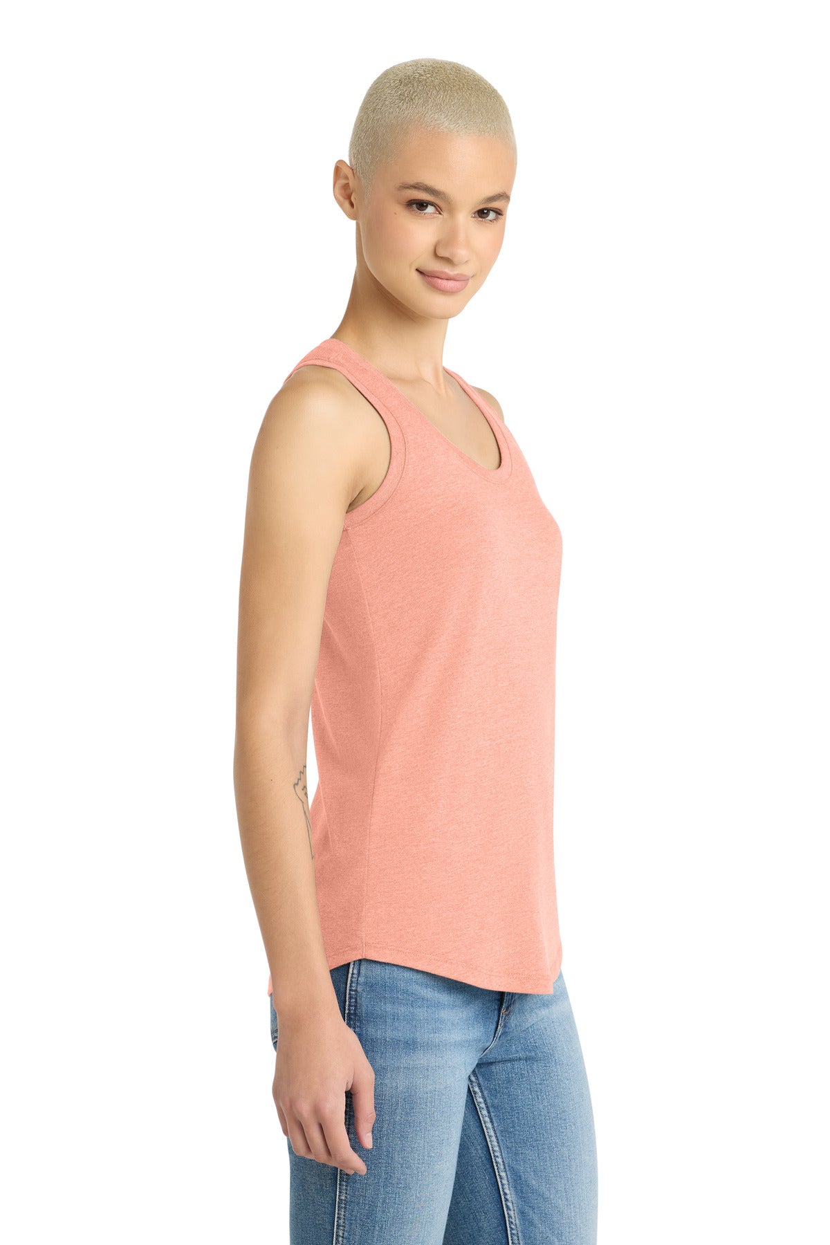 Hthrd Dsty Pch District Women's Perfect Tri Racerback Tank. DM138L