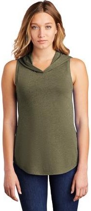 Hthrd Dsty Pch District Women's Perfect Tri Sleeveless Hoodie DT1375