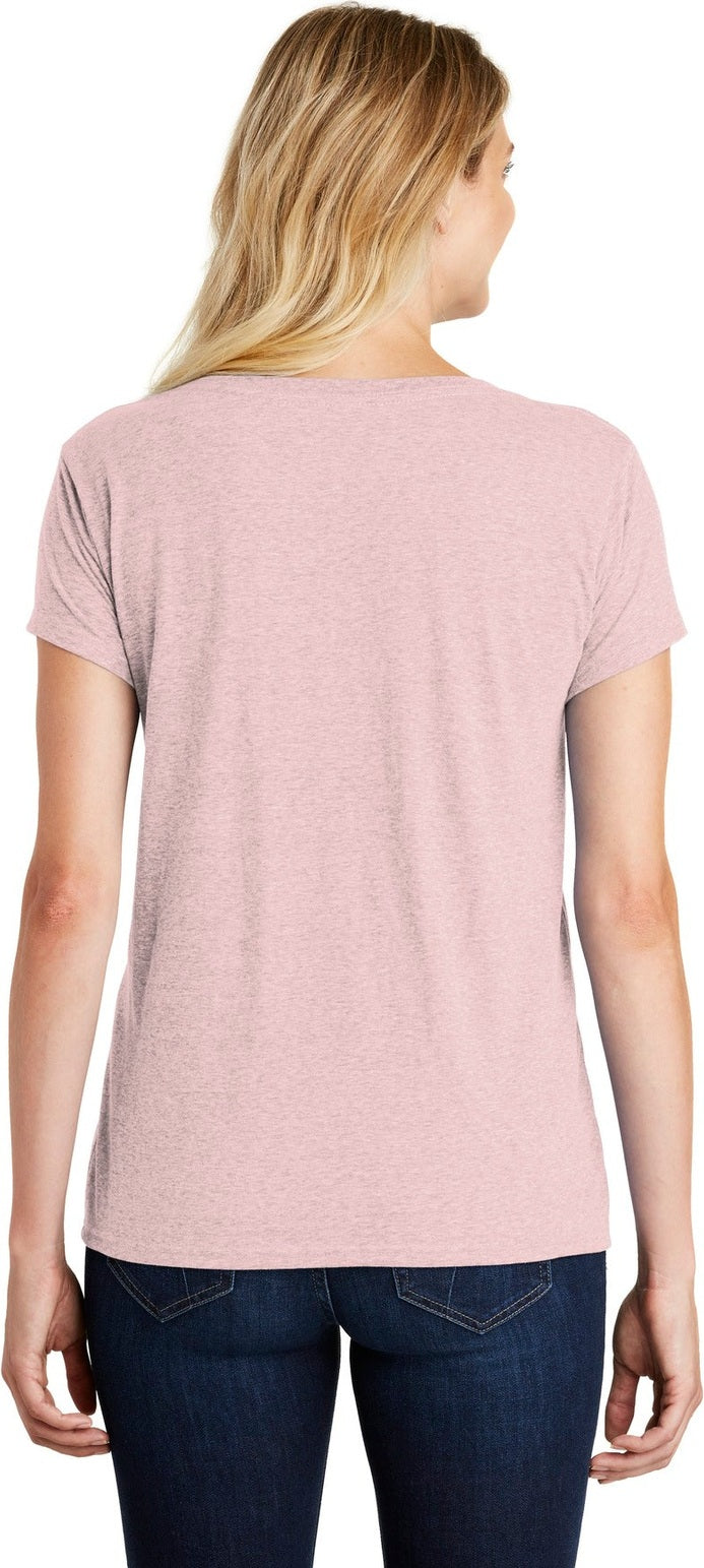 Hthrd Lavender District Women's Perfect Blend CVC V-Neck Tee. DM1190L