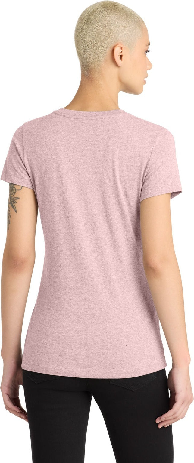 Hthrd Lavender District Women's Perfect Blend CVC V-Neck Tee. DM1190L