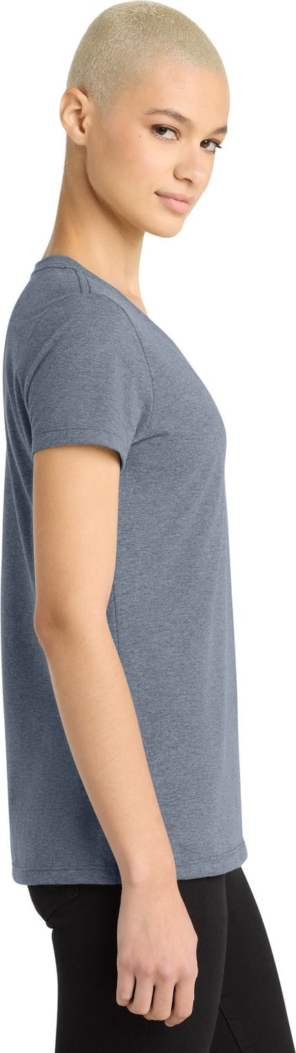 Hthrd Navy District - Women's Perfect Weight V-Neck Tee. DM1170L