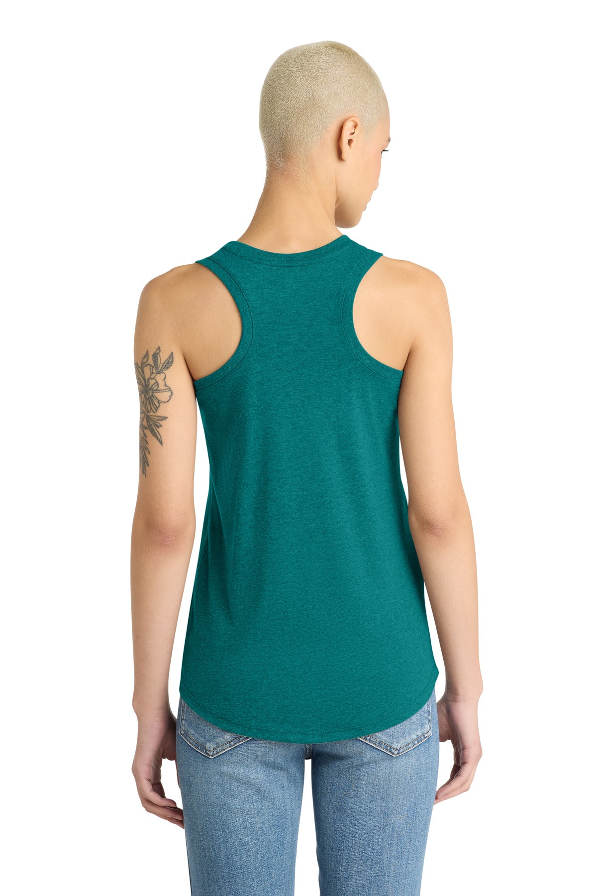 Hthrd Teal District Women's Perfect Tri Racerback Tank. DM138L