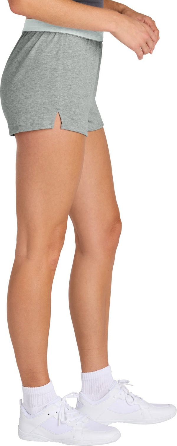 HthrGrey Sport-Tek Women's Jersey Knit Squad Short LST311