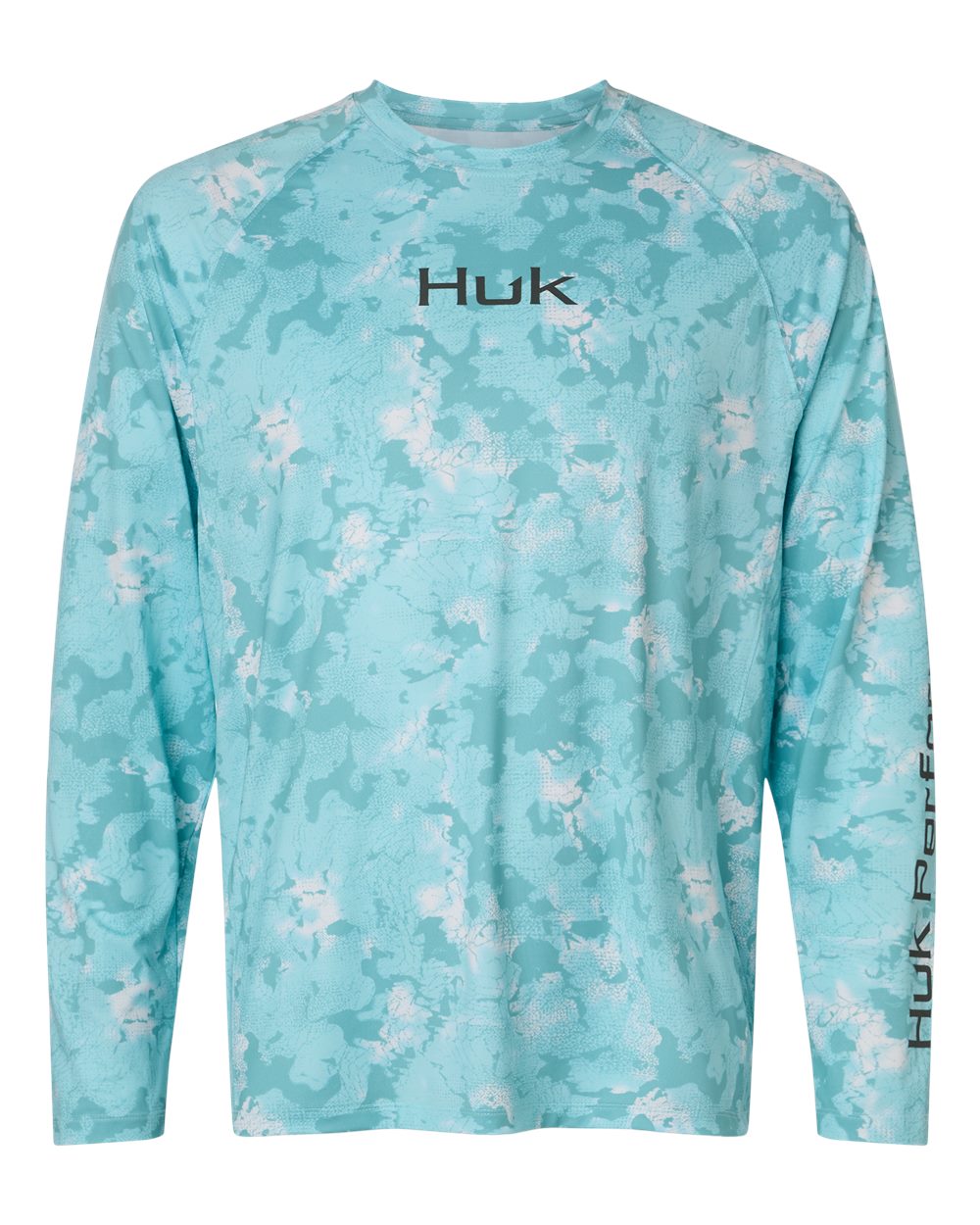 Huk H1200718 Men’s Airweight Ks Printed Crewneck Pullover - Caicos