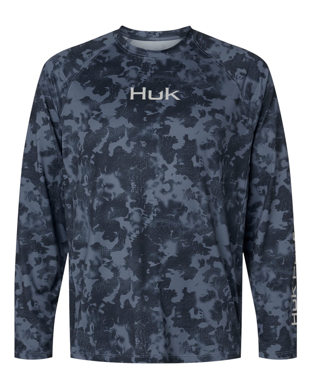 Huk H1200718 Men’s Airweight Ks Printed Crewneck Pullover - Stormy Blue