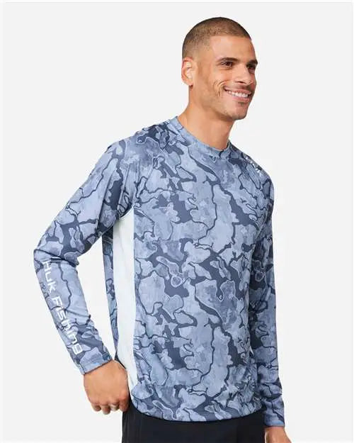 Huk H12l003 Lopro Camo Long Sleeve T-shirt - Erie
