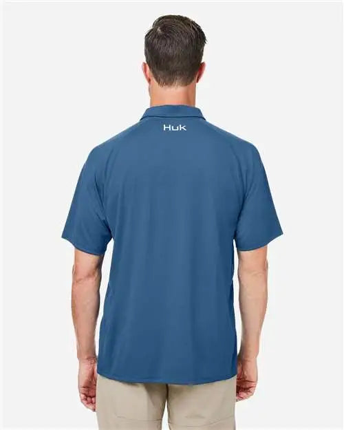 Huk H12l005 Lopro Solid Performance Polo - Sargasso Sea