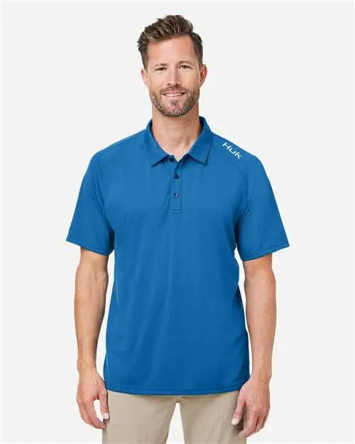 Huk H12l005 Lopro Solid Performance Polo - Set Sail