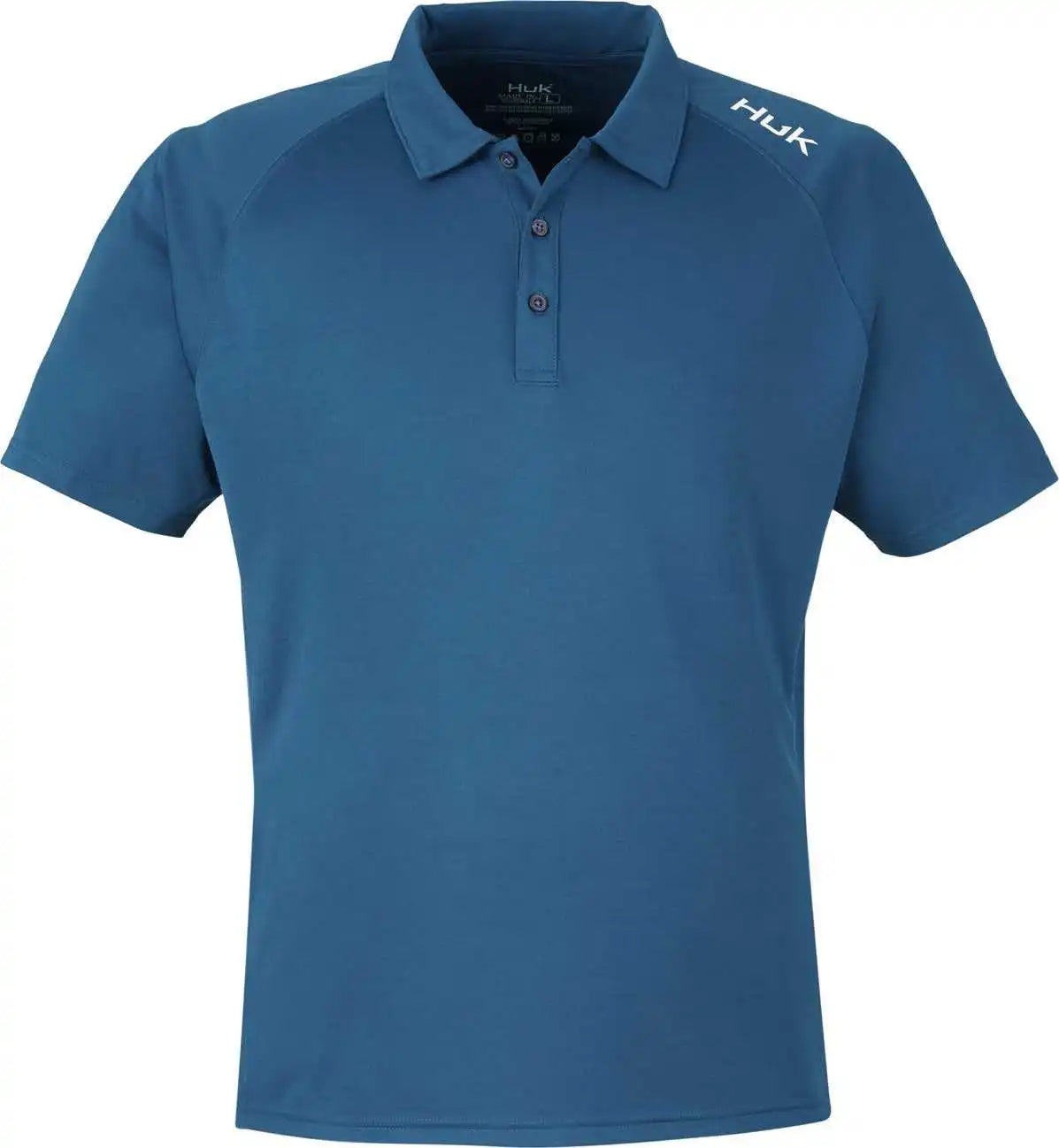 Huk H12l005 Men’s Lopro Solid Performance Polo - Sargasso Sea