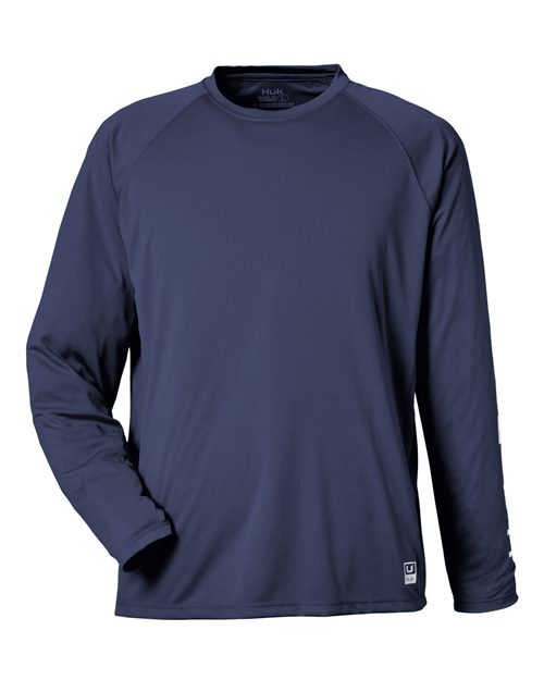 Huk H12l009 Lopro Pursuit Long Sleeve T-shirt - Naval Academy