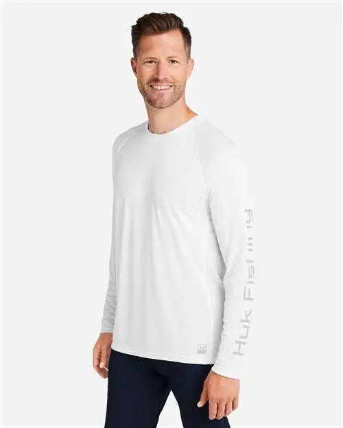 Huk H12l009 Lopro Pursuit Long Sleeve T-shirt - White