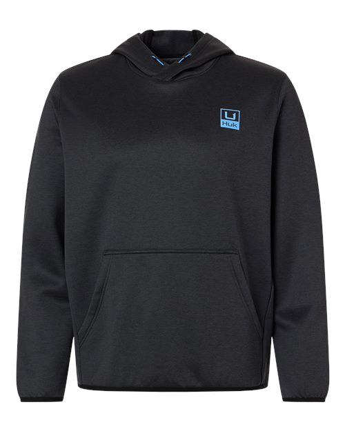 Huk H130093 Performance Hooded Fleece Sweatshirt - Heather Black
