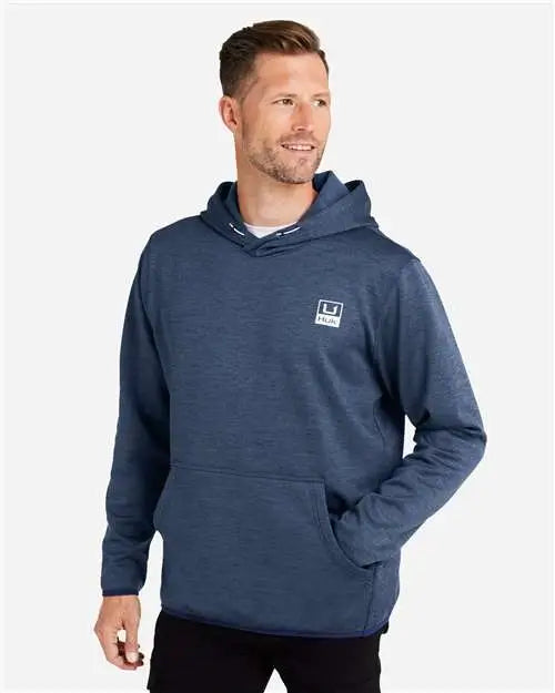 Huk H130093 Performance Hooded Fleece Sweatshirt - Naval Academy Heather