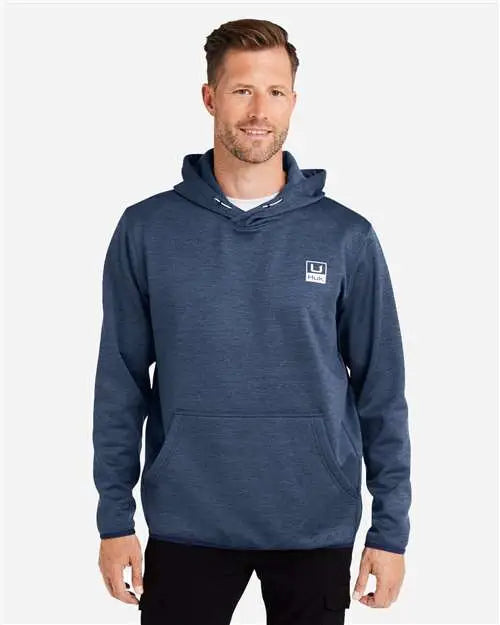 Huk H130093 Performance Hooded Fleece Sweatshirt - Naval Academy Heather