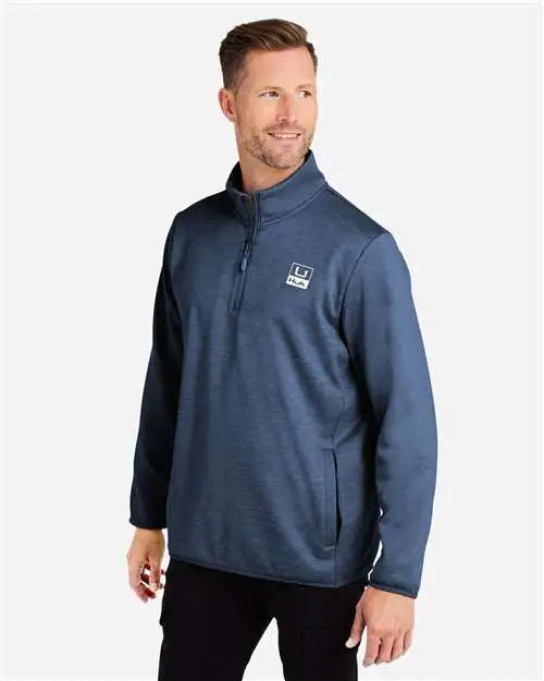 Huk H130098 Cold Front Quarter-zip Pullover - Naval Academy Heather