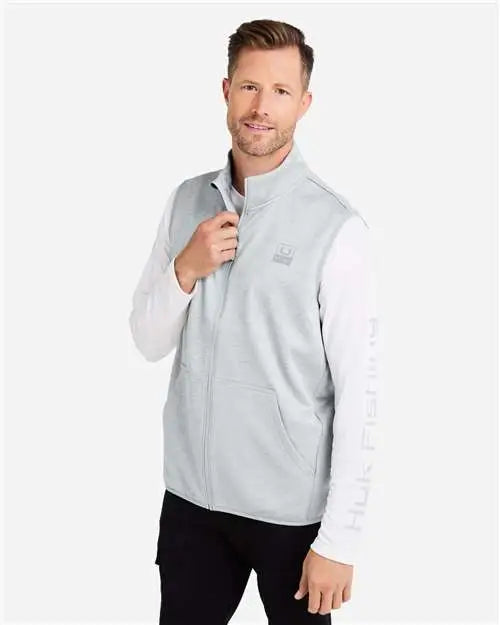 Huk H130099 Cold Front Vest - Harbor Mist Heather