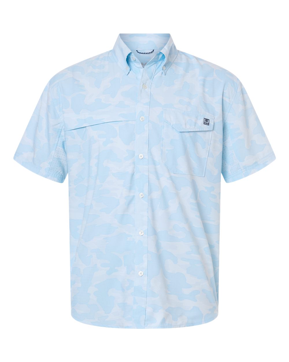Huk H1500220 Men’s Tidepoint Printed Short Sleeve Shirt - Coastal Drift