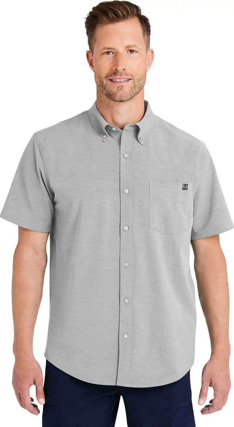 Huk H150154 Men’s Kona Solid Short Sleeve Shirt Harbor Mist