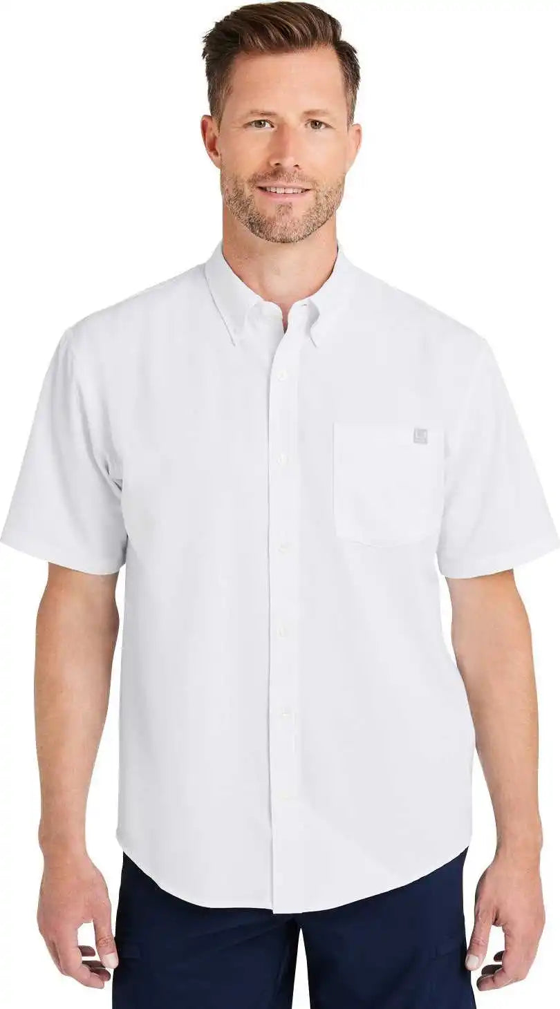 Huk H150154 Men’s Kona Solid Short Sleeve Shirt - White