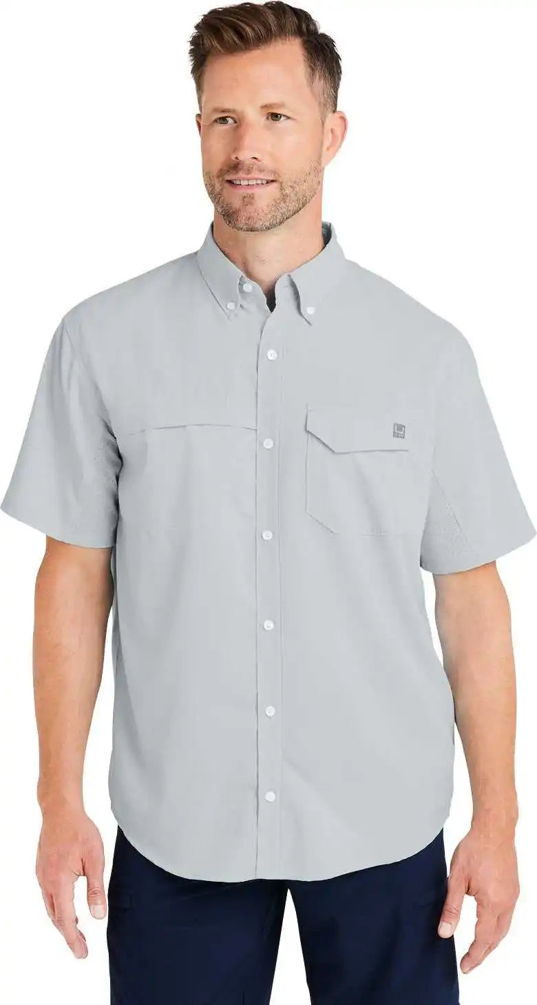 Huk H150171 Men’s Tide Point Short Sleeve Shirt Harbor Mist