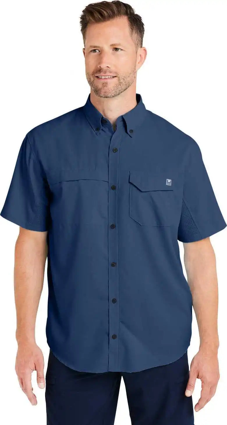 Huk H150171 Men’s Tide Point Short Sleeve Shirt - Naval Academy