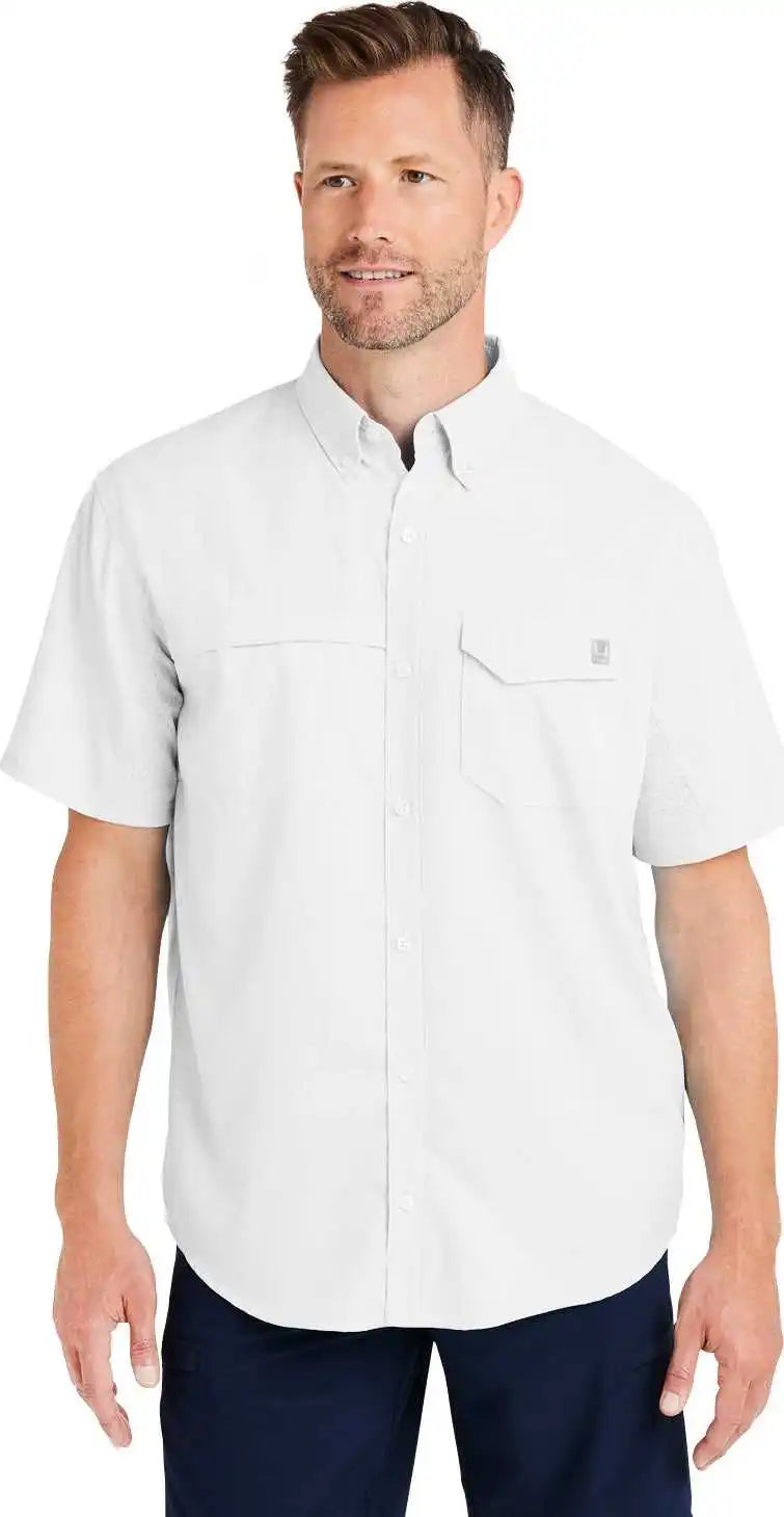 Huk H150171 Men’s Tide Point Short Sleeve Shirt White
