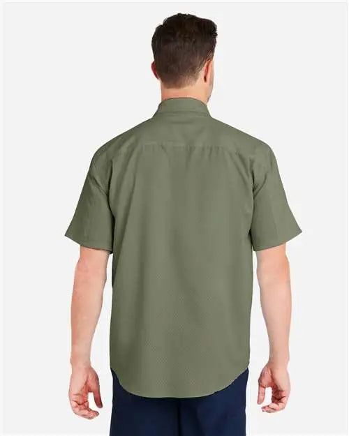 Huk H150171 Tide Point Short Sleeve Shirt - Moss