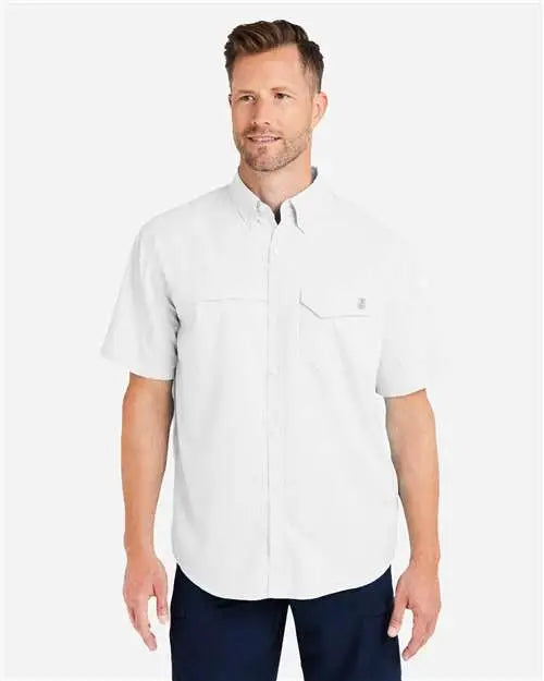 Huk H150171 Tide Point Short Sleeve Shirt - White