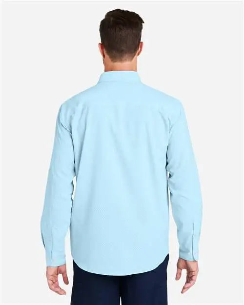 Huk H150172 Tide Point Long Sleeve Shirt - Crystal Blue