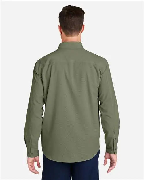 Huk H150172 Tide Point Long Sleeve Shirt - Moss