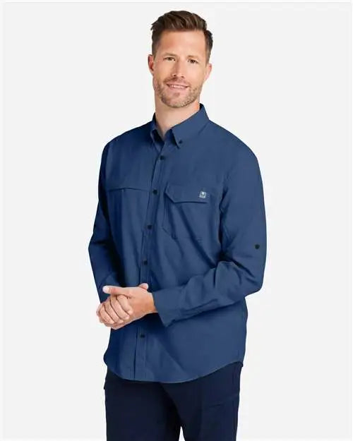 Huk H150172 Tide Point Long Sleeve Shirt - Naval Academy