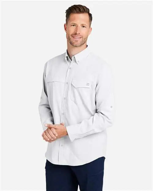 Huk H150172 Tide Point Long Sleeve Shirt - White