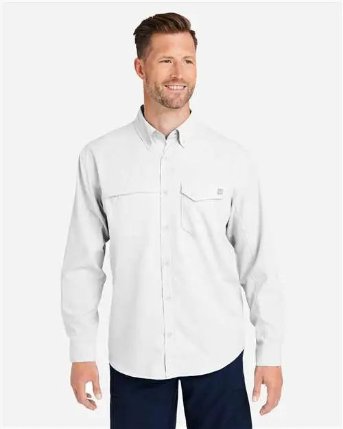 Huk H150172 Tide Point Long Sleeve Shirt - White