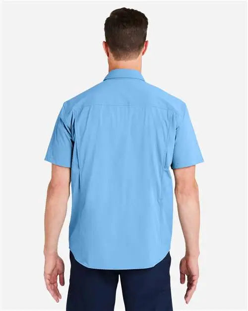 Huk H150183 Creekbed Short Sleeve Shirt - Marolina Blue