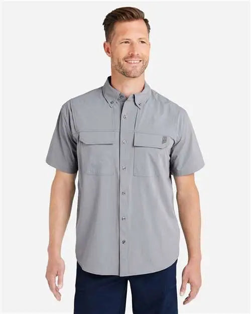 Huk H150183 Creekbed Short Sleeve Shirt - Night Owl