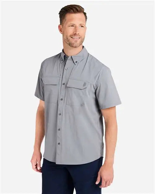 Huk H150183 Creekbed Short Sleeve Shirt - Night Owl