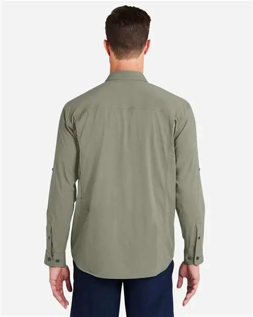 Huk H150184 Creekbed Long Sleeve Shirt - Moss