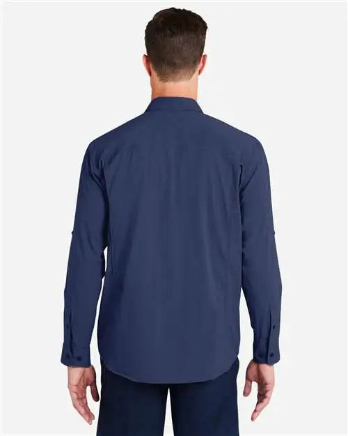 Huk H150184 Creekbed Long Sleeve Shirt - Naval Academy