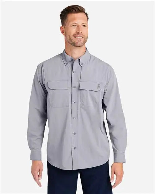 Huk H150184 Creekbed Long Sleeve Shirt - Night Owl