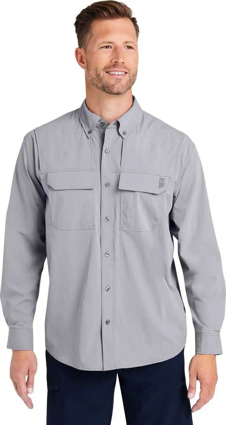 Huk H150184 Men’s Creekbed Long Sleeve Shirt - Night Owl
