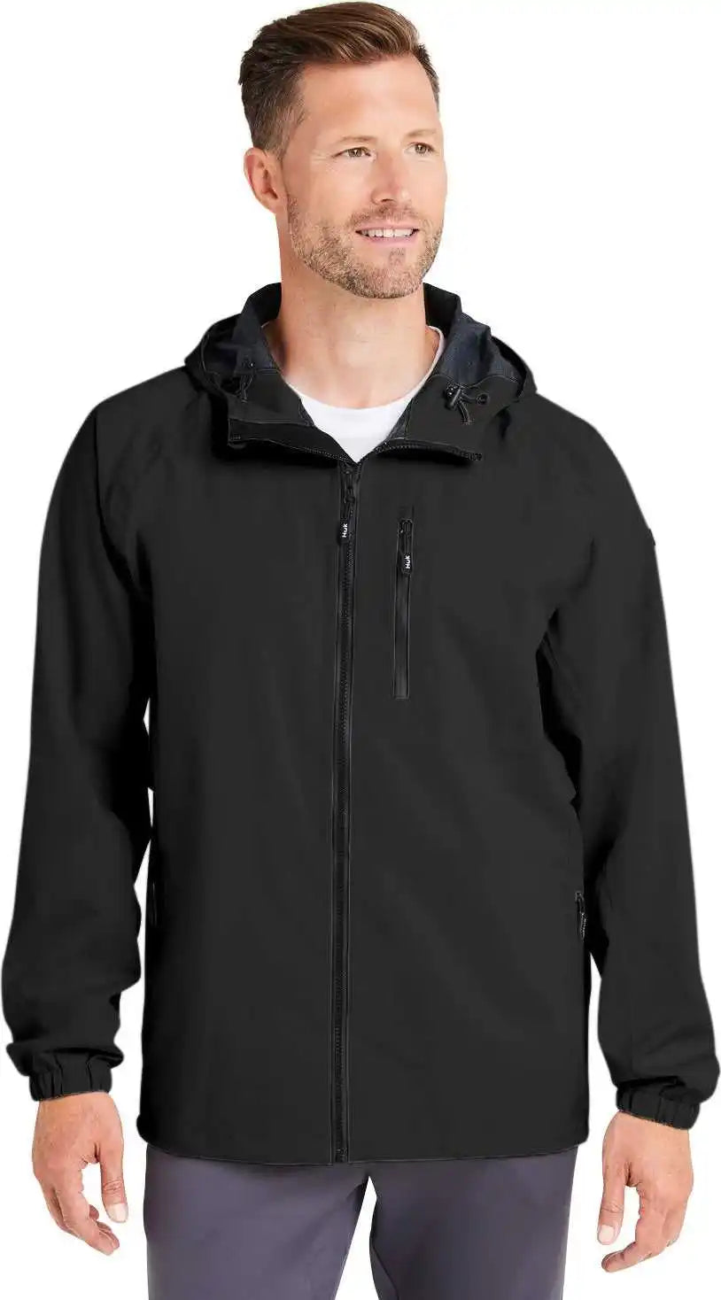 Huk H400148 Men’s Rover Rain Jacket Black
