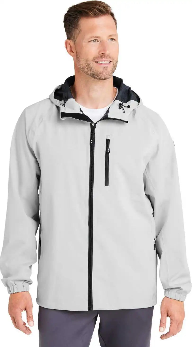 Huk H400148 Men’s Rover Rain Jacket Harbor Mist