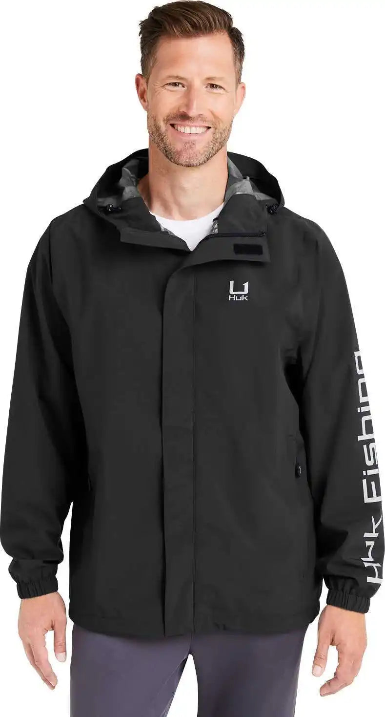Huk H400159 Men’s Storm Rain Jacket Black