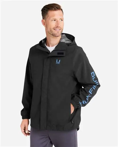 Huk H400159 Storm Rain Jacket - Black