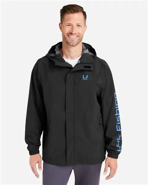 Huk H400159 Storm Rain Jacket - Black