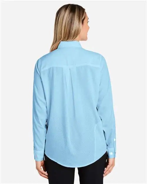 Huk H615006 Women’s Tide Point Long Sleeve Shirt - Crystal Blue