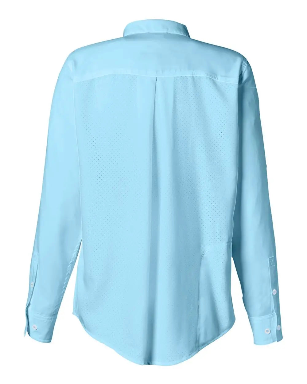 Huk H615006 Women’s Tide Point Long Sleeve Shirt - Crystal Blue - Xs