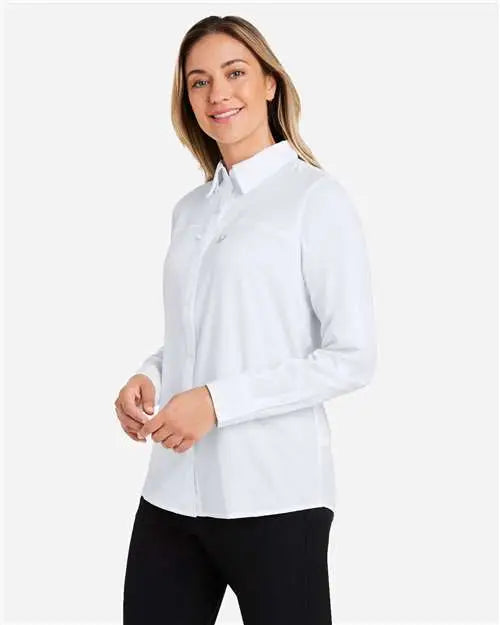 Huk H615006 Women’s Tide Point Long Sleeve Shirt - White