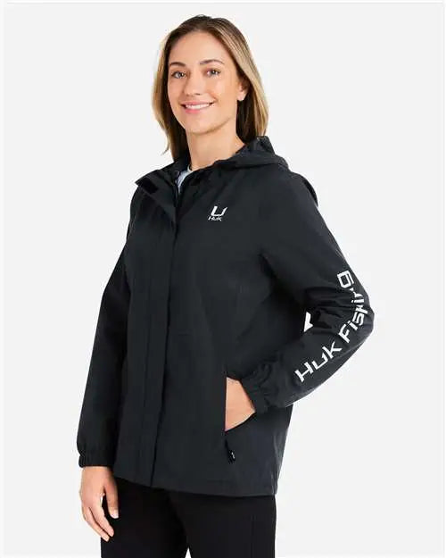 Huk H640027 Women’s Storm Rain Jacket - Black