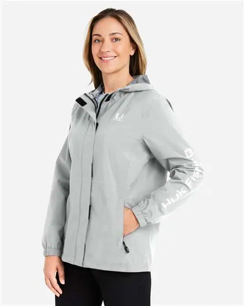 Huk H640027 Women’s Storm Rain Jacket - Harbor Mist